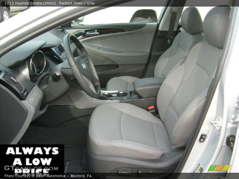 Radiant Silver / Gray 2011 Hyundai Sonata Limited