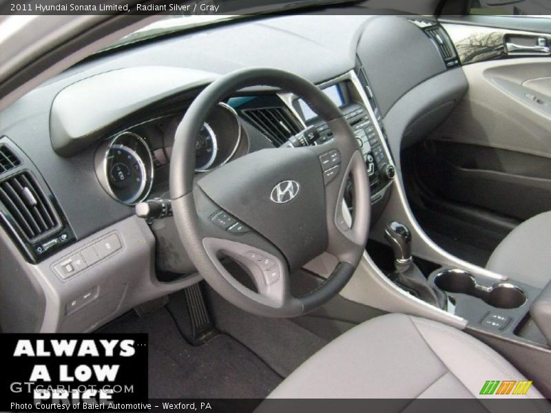 Radiant Silver / Gray 2011 Hyundai Sonata Limited