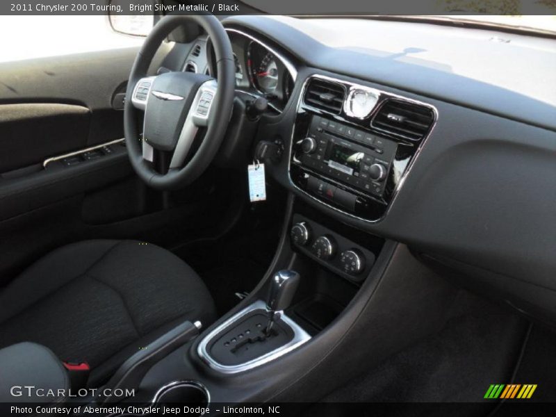Bright Silver Metallic / Black 2011 Chrysler 200 Touring