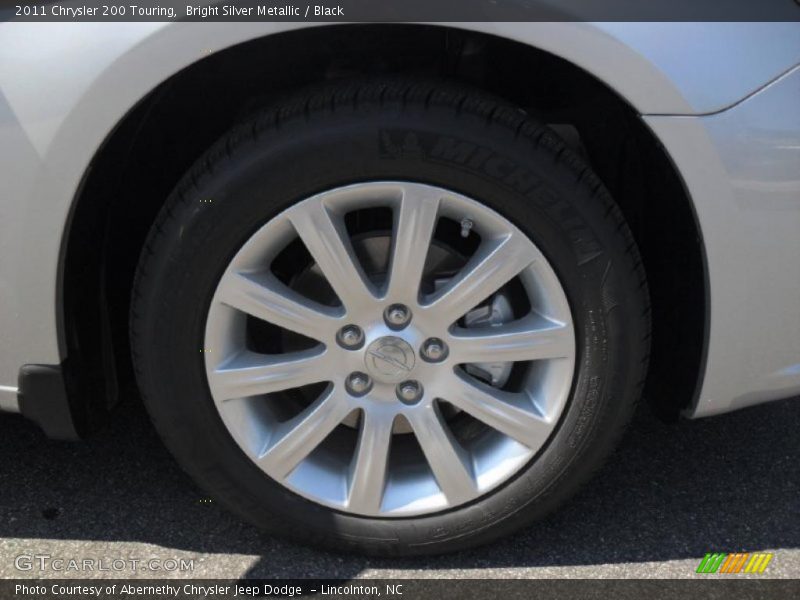 Bright Silver Metallic / Black 2011 Chrysler 200 Touring
