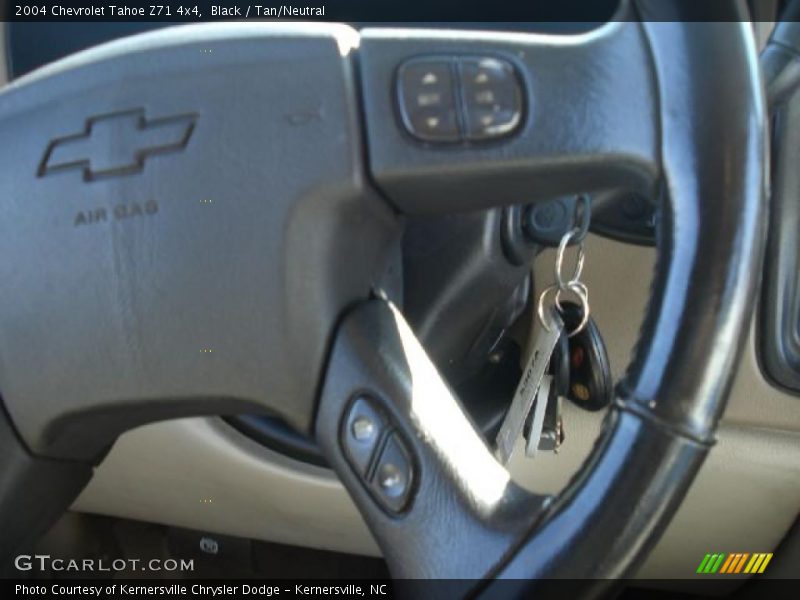 Black / Tan/Neutral 2004 Chevrolet Tahoe Z71 4x4
