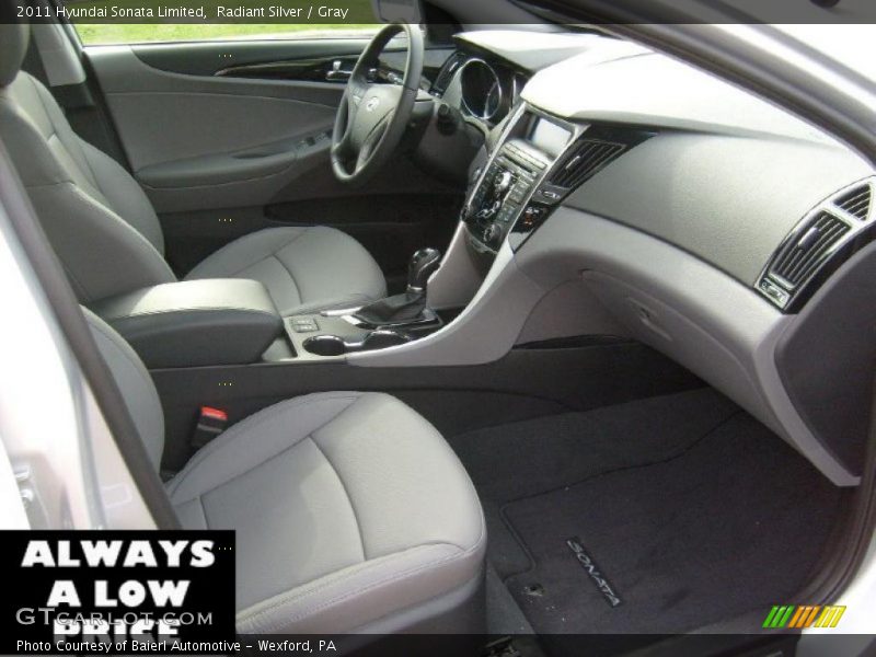 Radiant Silver / Gray 2011 Hyundai Sonata Limited