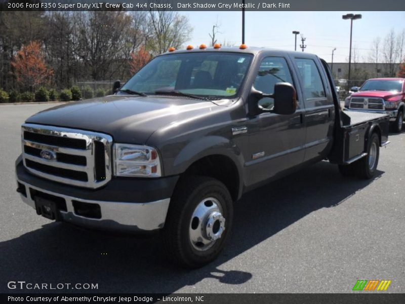 Dark Shadow Grey Metallic / Dark Flint 2006 Ford F350 Super Duty XLT Crew Cab 4x4 Chassis