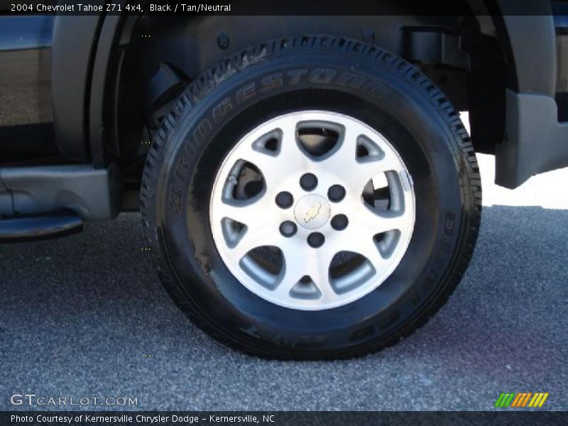Black / Tan/Neutral 2004 Chevrolet Tahoe Z71 4x4