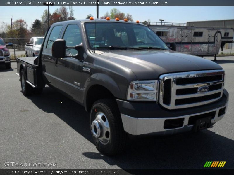 Dark Shadow Grey Metallic / Dark Flint 2006 Ford F350 Super Duty XLT Crew Cab 4x4 Chassis