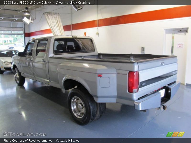 Silver Metallic / Graphite 1993 Ford F350 XLT Crew Cab 4x4