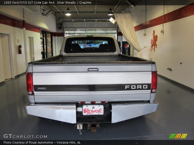 Silver Metallic / Graphite 1993 Ford F350 XLT Crew Cab 4x4