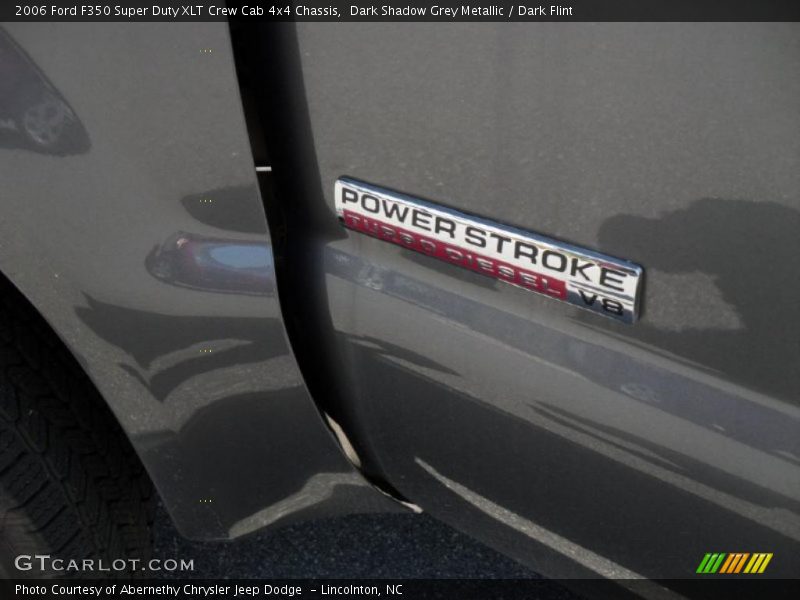 Dark Shadow Grey Metallic / Dark Flint 2006 Ford F350 Super Duty XLT Crew Cab 4x4 Chassis