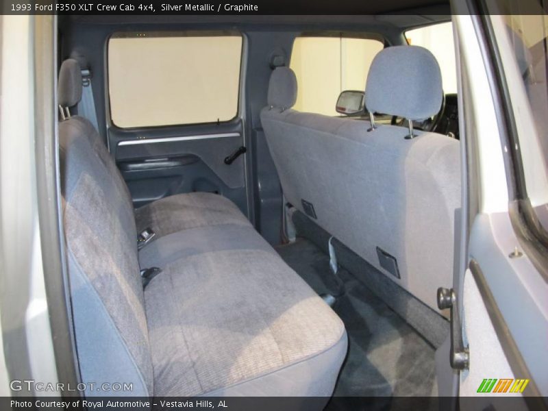 Silver Metallic / Graphite 1993 Ford F350 XLT Crew Cab 4x4