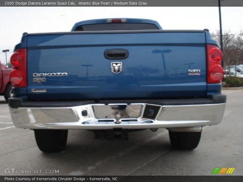 Atlantic Blue Pearl / Medium Slate Gray 2005 Dodge Dakota Laramie Quad Cab
