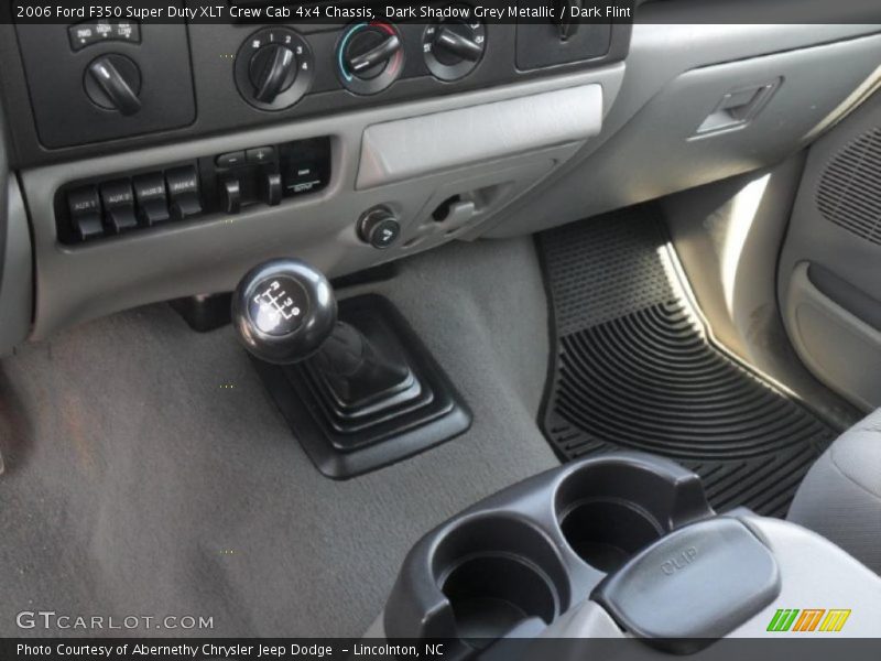 Dark Shadow Grey Metallic / Dark Flint 2006 Ford F350 Super Duty XLT Crew Cab 4x4 Chassis