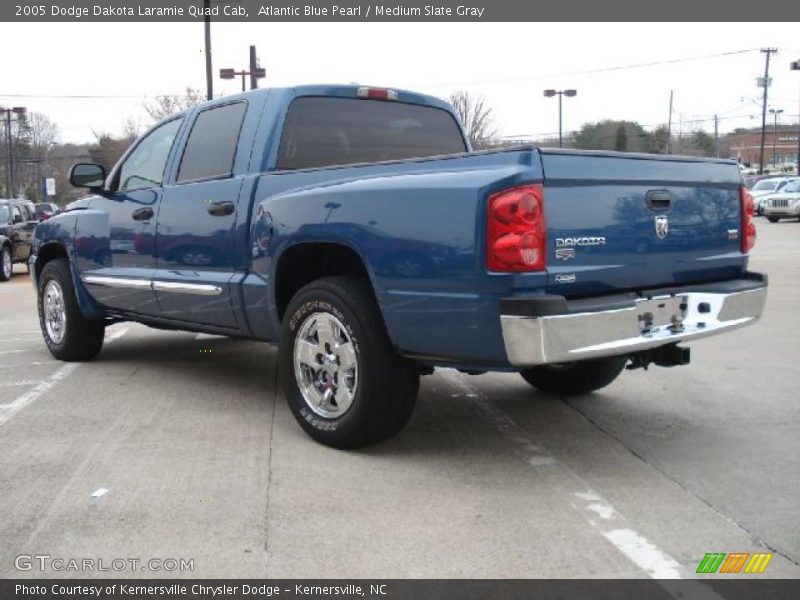 Atlantic Blue Pearl / Medium Slate Gray 2005 Dodge Dakota Laramie Quad Cab