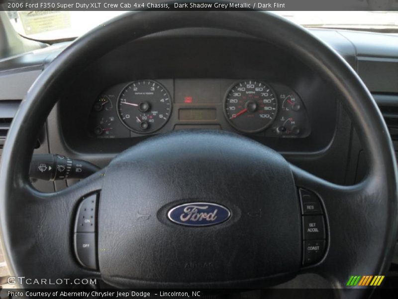 Dark Shadow Grey Metallic / Dark Flint 2006 Ford F350 Super Duty XLT Crew Cab 4x4 Chassis