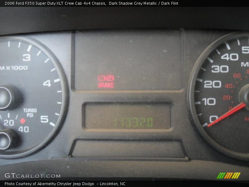 Dark Shadow Grey Metallic / Dark Flint 2006 Ford F350 Super Duty XLT Crew Cab 4x4 Chassis