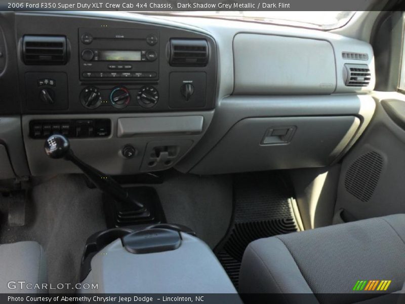 Dark Shadow Grey Metallic / Dark Flint 2006 Ford F350 Super Duty XLT Crew Cab 4x4 Chassis