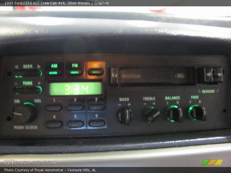 Silver Metallic / Graphite 1993 Ford F350 XLT Crew Cab 4x4