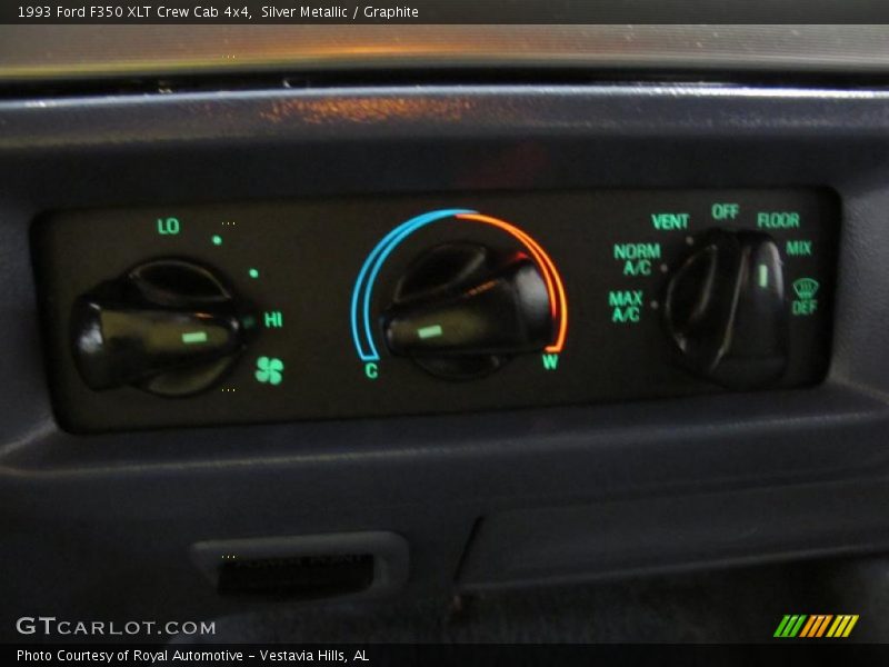 Silver Metallic / Graphite 1993 Ford F350 XLT Crew Cab 4x4