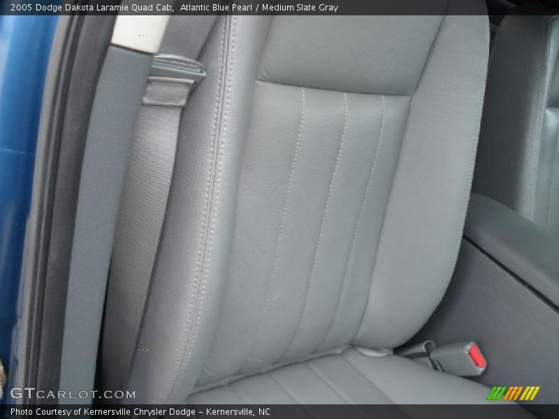 Atlantic Blue Pearl / Medium Slate Gray 2005 Dodge Dakota Laramie Quad Cab