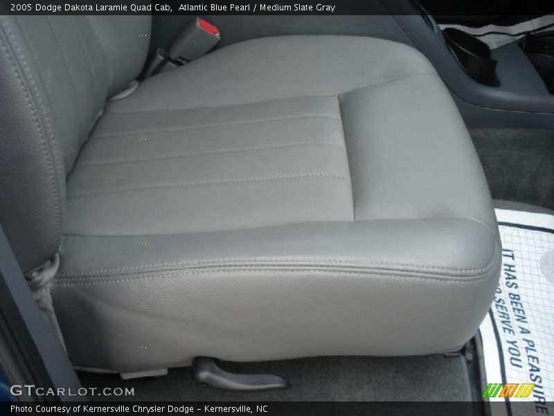 Atlantic Blue Pearl / Medium Slate Gray 2005 Dodge Dakota Laramie Quad Cab