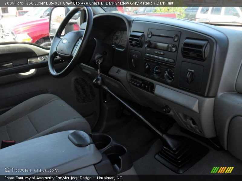 Dark Shadow Grey Metallic / Dark Flint 2006 Ford F350 Super Duty XLT Crew Cab 4x4 Chassis
