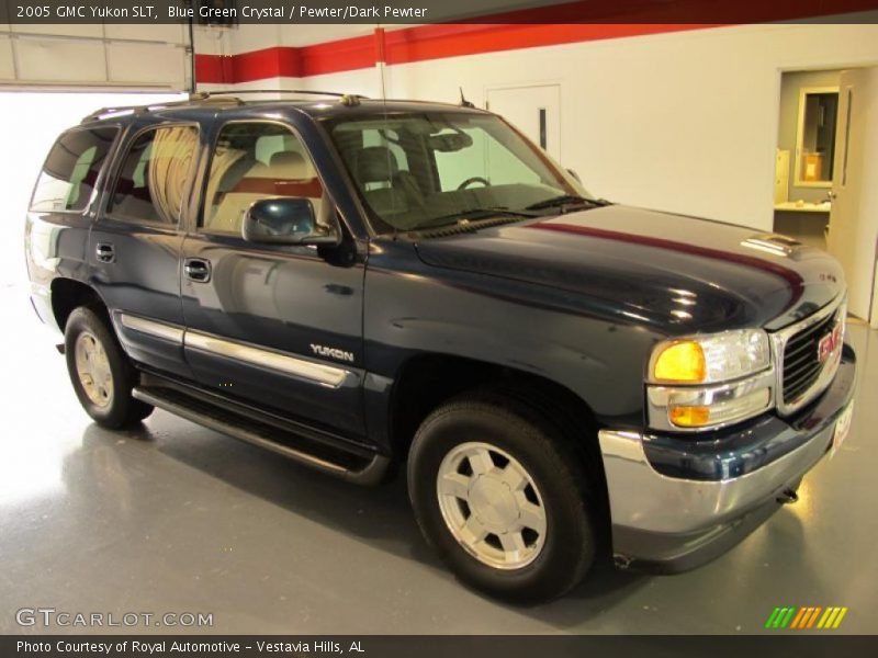 Blue Green Crystal / Pewter/Dark Pewter 2005 GMC Yukon SLT
