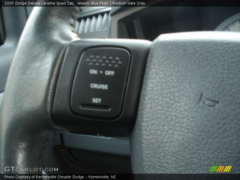Atlantic Blue Pearl / Medium Slate Gray 2005 Dodge Dakota Laramie Quad Cab