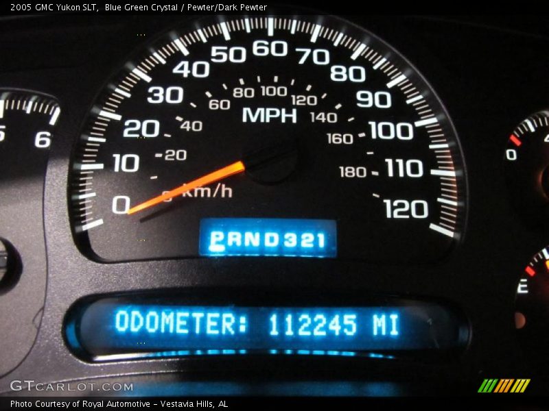 Blue Green Crystal / Pewter/Dark Pewter 2005 GMC Yukon SLT
