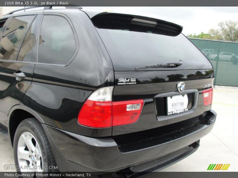 Jet Black / Black 2006 BMW X5 3.0i