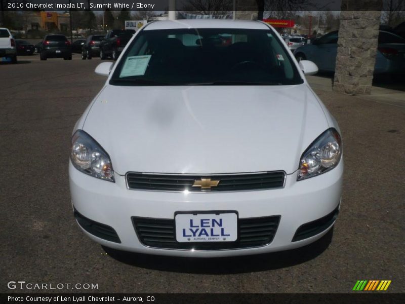 Summit White / Ebony 2010 Chevrolet Impala LT