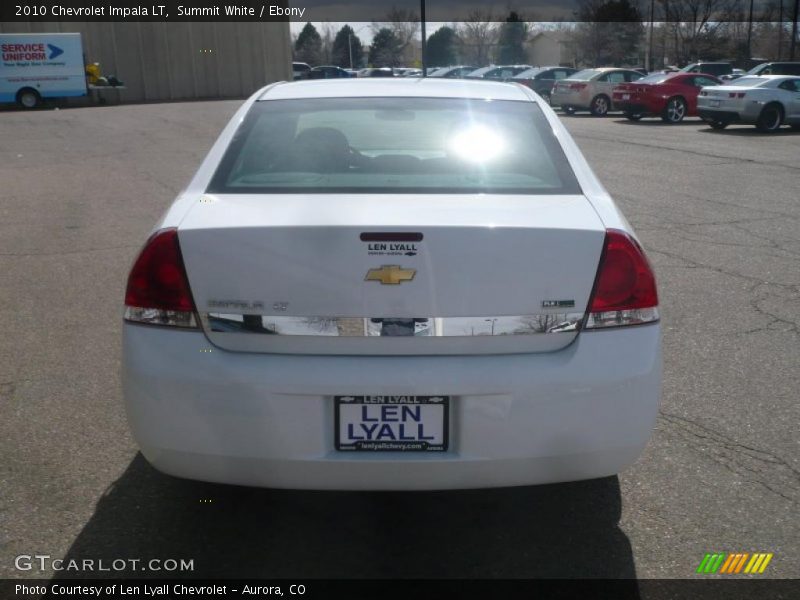 Summit White / Ebony 2010 Chevrolet Impala LT