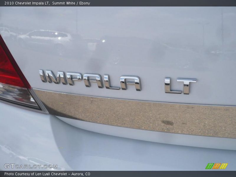 Summit White / Ebony 2010 Chevrolet Impala LT