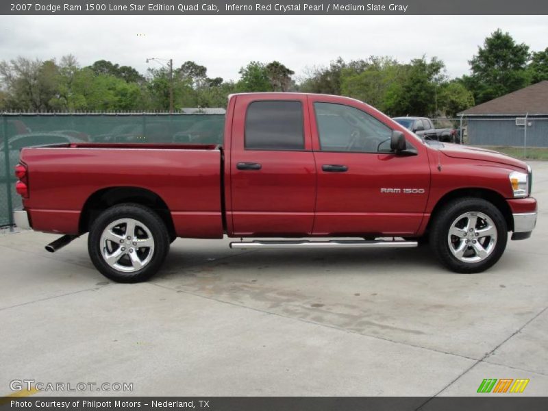 Inferno Red Crystal Pearl / Medium Slate Gray 2007 Dodge Ram 1500 Lone Star Edition Quad Cab