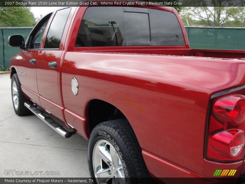 Inferno Red Crystal Pearl / Medium Slate Gray 2007 Dodge Ram 1500 Lone Star Edition Quad Cab