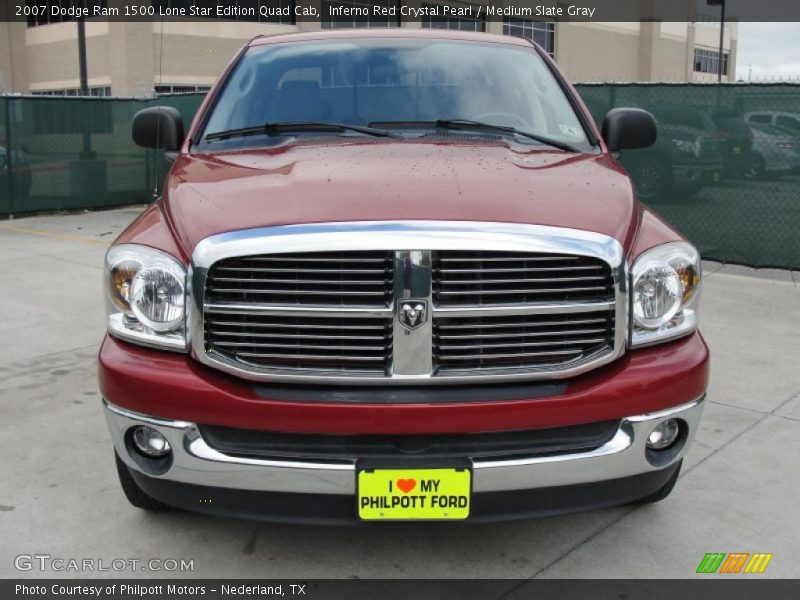 Inferno Red Crystal Pearl / Medium Slate Gray 2007 Dodge Ram 1500 Lone Star Edition Quad Cab
