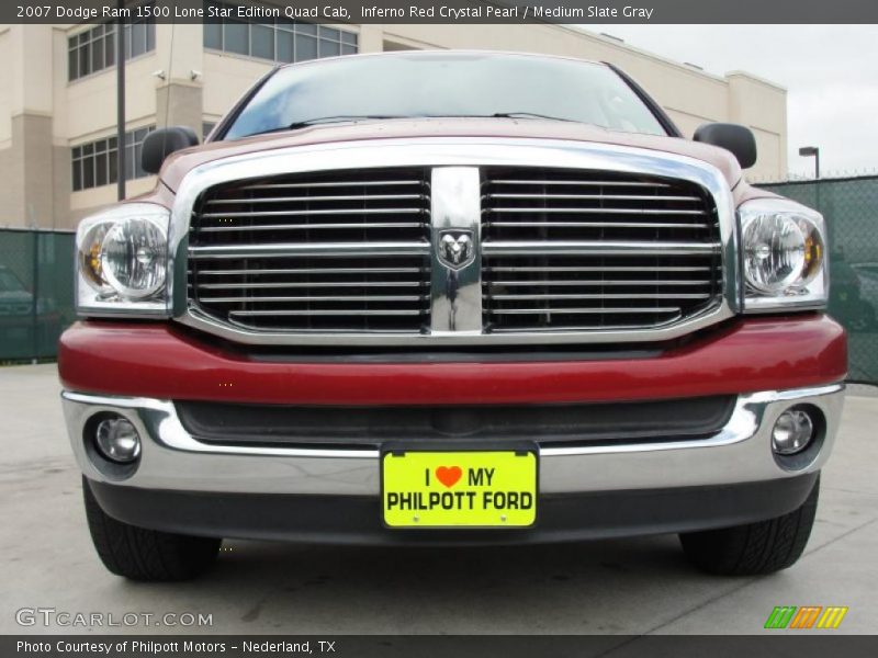 Inferno Red Crystal Pearl / Medium Slate Gray 2007 Dodge Ram 1500 Lone Star Edition Quad Cab