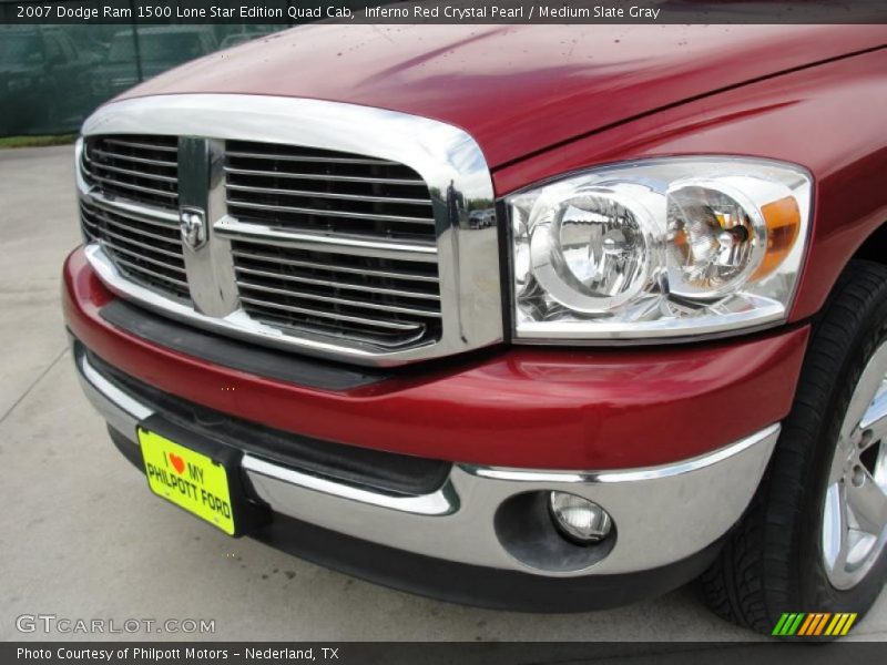 Inferno Red Crystal Pearl / Medium Slate Gray 2007 Dodge Ram 1500 Lone Star Edition Quad Cab