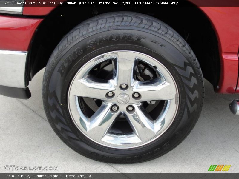 Inferno Red Crystal Pearl / Medium Slate Gray 2007 Dodge Ram 1500 Lone Star Edition Quad Cab