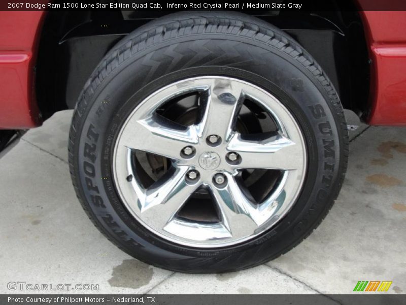 Inferno Red Crystal Pearl / Medium Slate Gray 2007 Dodge Ram 1500 Lone Star Edition Quad Cab