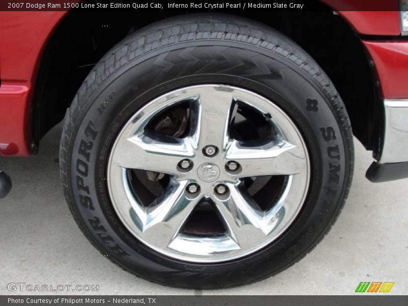 Inferno Red Crystal Pearl / Medium Slate Gray 2007 Dodge Ram 1500 Lone Star Edition Quad Cab