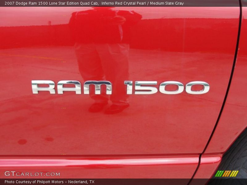Inferno Red Crystal Pearl / Medium Slate Gray 2007 Dodge Ram 1500 Lone Star Edition Quad Cab