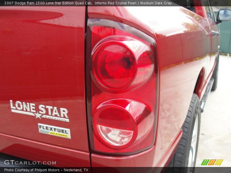 Inferno Red Crystal Pearl / Medium Slate Gray 2007 Dodge Ram 1500 Lone Star Edition Quad Cab