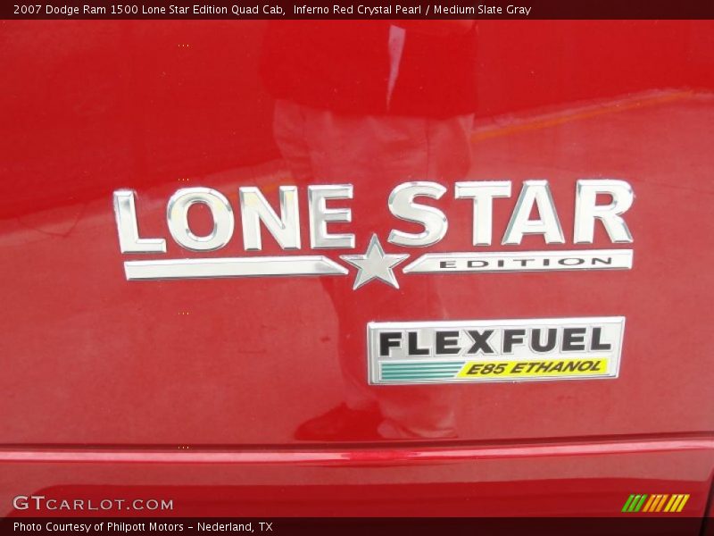 Inferno Red Crystal Pearl / Medium Slate Gray 2007 Dodge Ram 1500 Lone Star Edition Quad Cab