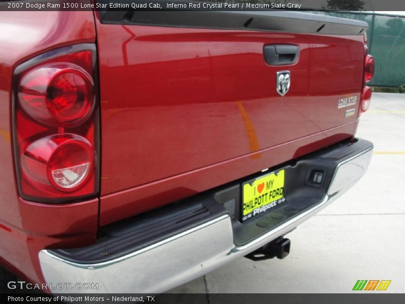 Inferno Red Crystal Pearl / Medium Slate Gray 2007 Dodge Ram 1500 Lone Star Edition Quad Cab