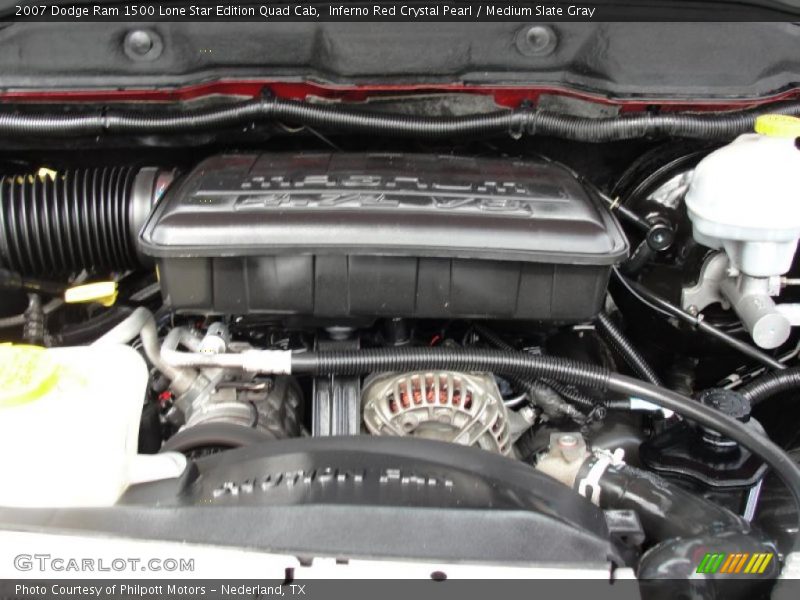 Inferno Red Crystal Pearl / Medium Slate Gray 2007 Dodge Ram 1500 Lone Star Edition Quad Cab