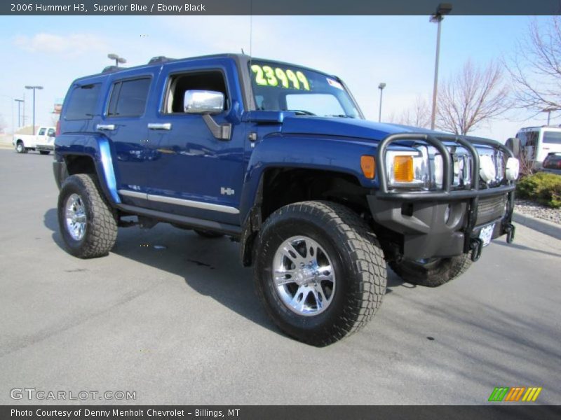 Superior Blue / Ebony Black 2006 Hummer H3