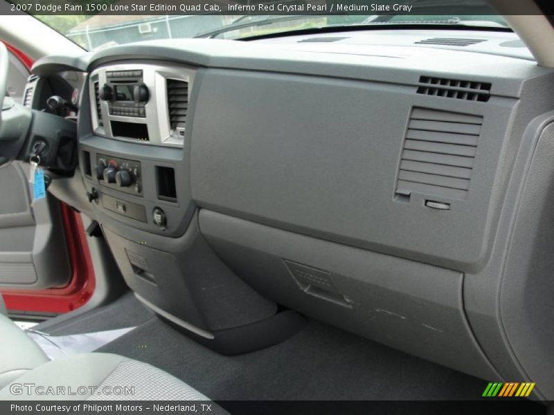 Inferno Red Crystal Pearl / Medium Slate Gray 2007 Dodge Ram 1500 Lone Star Edition Quad Cab