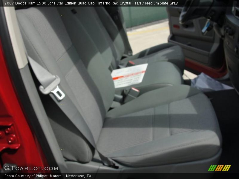 Inferno Red Crystal Pearl / Medium Slate Gray 2007 Dodge Ram 1500 Lone Star Edition Quad Cab