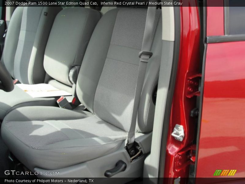 Inferno Red Crystal Pearl / Medium Slate Gray 2007 Dodge Ram 1500 Lone Star Edition Quad Cab