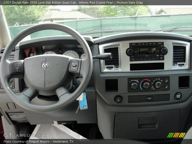 Inferno Red Crystal Pearl / Medium Slate Gray 2007 Dodge Ram 1500 Lone Star Edition Quad Cab