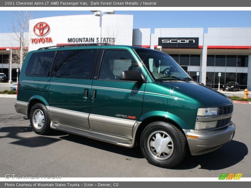 Dark Forest Green Metallic / Neutral 2001 Chevrolet Astro LT AWD Passenger Van